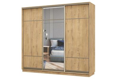 Лот: 23663635. Фото: 1. Шкаф-купе 3-дверный Hoff Практик. Шкафы, шкафы-купе
