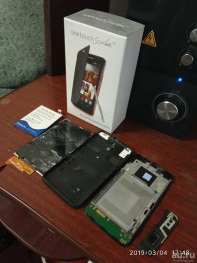 Лот: 13323814. Фото: 1. запчасти телефона alcatel onetouch... Дисплеи, дисплейные модули, тачскрины