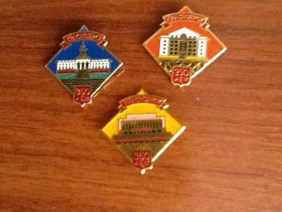 Лот: 10531762. Фото: 1. Значки серии "Красноярску 350... Юбилейные