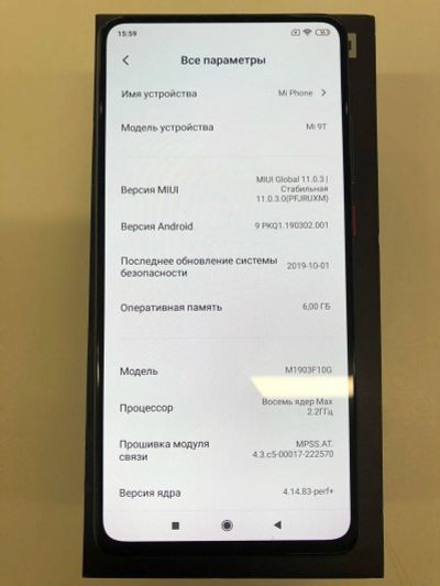 Лот: 15145512. Фото: 1. Xiaomi Mi 9T 6/64GB Carbon Black... Смартфоны