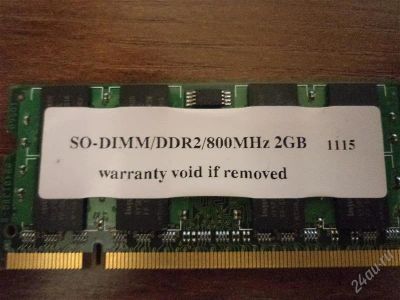 Лот: 2733726. Фото: 1. So-DIMM/DDR2/800MHz 2GB. Оперативная память