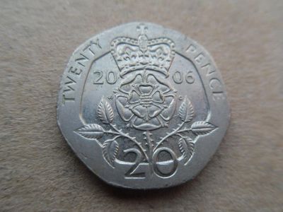 Лот: 10822275. Фото: 1. Великобритания 20 пенсов 2006. Великобритания и острова