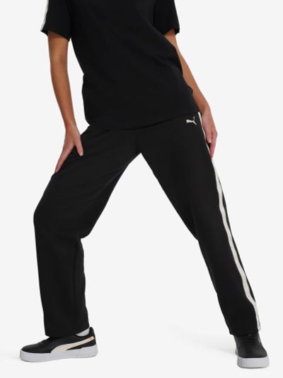 Лот: 25631898. Фото: 1. Брюки для девочек PUMA Tape Relaxed... Спортивные брюки, штаны