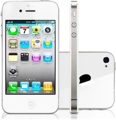 Лот: 10487585. Фото: 1. iphone 4 white. Смартфоны