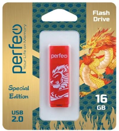 Лот: 24948890. Фото: 1. Флеш-накопитель USB2.0 16Gb Perfeo... USB-флеш карты