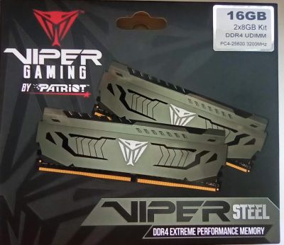 Лот: 17493068. Фото: 1. Память Patriot Viper Steel DDR4... Оперативная память
