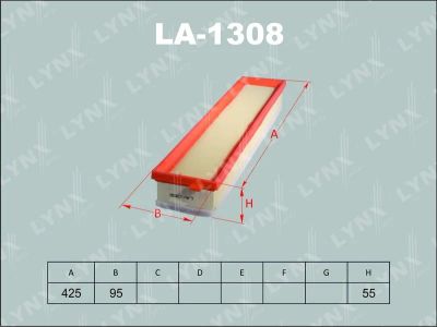 Лот: 13357013. Фото: 1. Lynx LA-1308 Воздушный фильтр. Расходные материалы