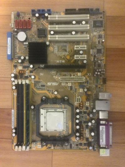 Лот: 10227849. Фото: 1. asus m2n AM2 сокет + процессор... Материнские платы