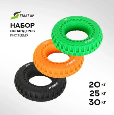 Лот: 25661513. Фото: 1. Набор эспандеров с рельефом( нагрузка... Мини-тренажеры, эспандеры