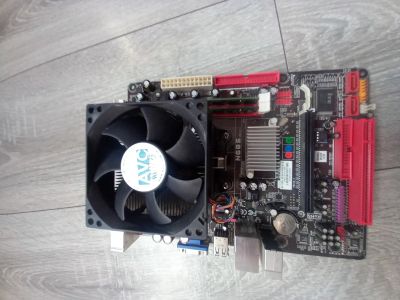 Лот: 20293672. Фото: 1. Материнка Biostar n68s+ проц... Материнские платы