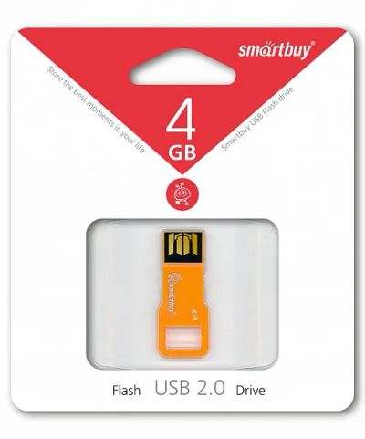 Лот: 6181404. Фото: 1. 4GB USB Flash, Smart Buy BIZ оранжевый. USB-флеш карты