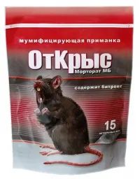 Лот: 19362410. Фото: 1. Морторат мумифиц/приманка 15доз. Средства от насекомых и грызунов