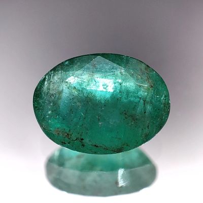 Лот: 21538895. Фото: 1. 3.03 ct. Изумруд овал. Замбия... Драгоценные и поделочные камни