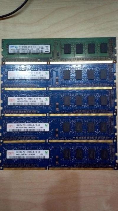 Лот: 15605611. Фото: 1. 5GB (5x1GB) DDR3 PC3 10600 1333... Оперативная память