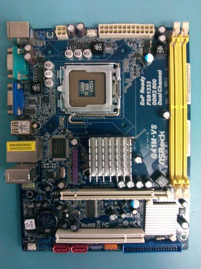 Лот: 3107098. Фото: 1. ASRock G41M-VS LGA775. Материнские платы