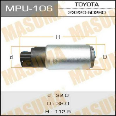 Лот: 18589330. Фото: 1. Бензонасос masuma land cruiser... Электрооборудование