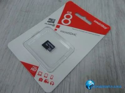 Лот: 13400307. Фото: 1. 8Gb карта памяти Smartbuy microSD... Карты памяти