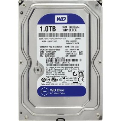 Лот: 17273861. Фото: 1. Жесткий диск WD Blue WD10ezex... Жёсткие диски (HDD)