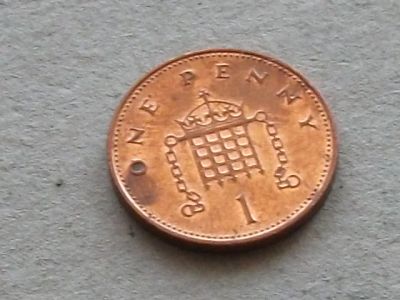 Лот: 19007749. Фото: 1. Монета 1 пенни Великобритания... Великобритания и острова
