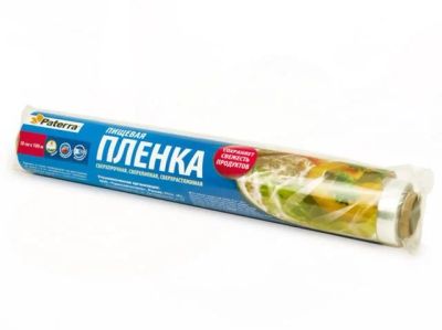 Лот: 12944767. Фото: 1. Пленка пищевая Paterra 300мм*100м... Кухонные аксессуары
