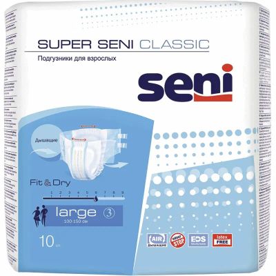 Лот: 23722479. Фото: 1. Seni Super Classic Подгузники... Лекарства