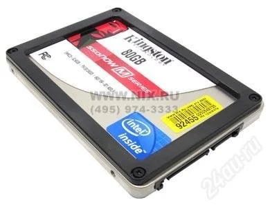 Лот: 1784666. Фото: 1. Kingston 80 Гб SSDNow M-Series... Жёсткие диски (HDD)