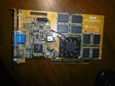 Лот: 11625099. Фото: 1. Видеокарта ASUS AGP-V3400TNT... Видеокарты
