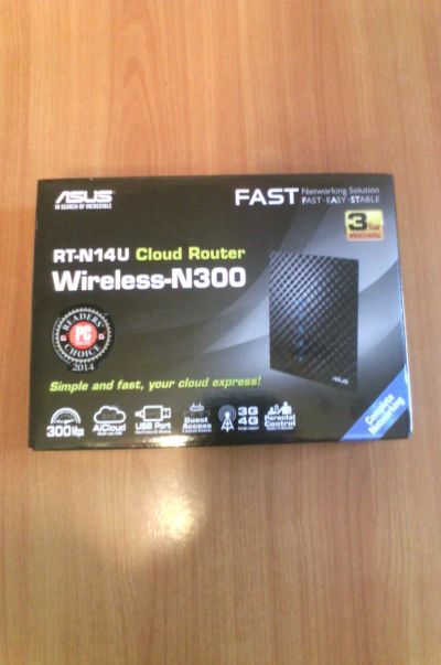 Лот: 6610663. Фото: 1. Asus RT-N14U. Маршрутизаторы (роутеры)