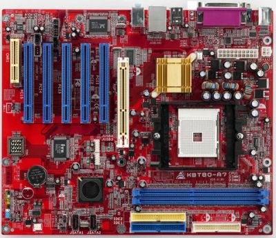Лот: 3470665. Фото: 1. материнская плата Biostar K8T80-A7... Материнские платы