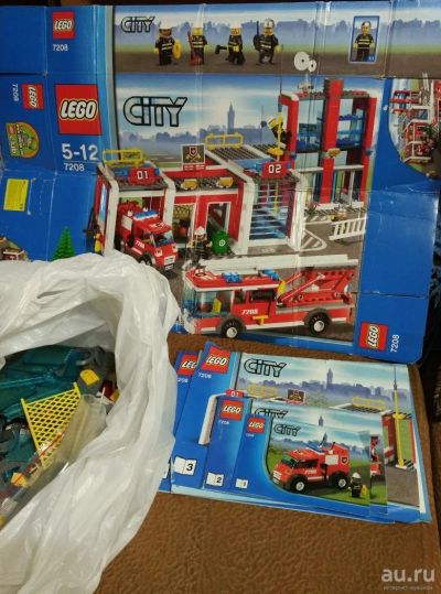 Лот: 9429843. Фото: 1. 7208 Пожарное депо (Lego CITY). Конструкторы