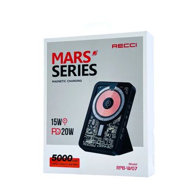 Лот: 22143488. Фото: 1. POWER BANK RECCI MARS RPB-W07... Внешние, портативные аккумуляторы для смартфонов (Power bank)