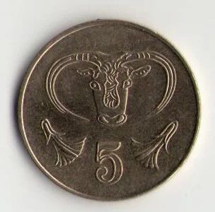 Лот: 3194742. Фото: 1. 5 центов Кипр. Европа
