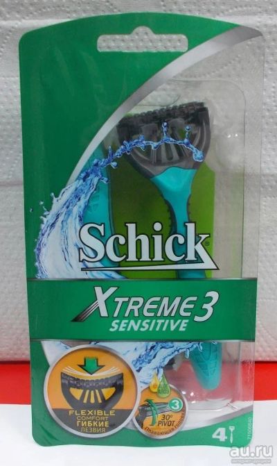 Лот: 8958838. Фото: 1. Schick Xtreme 3 Sensitive набор... Другое (интимные товары)