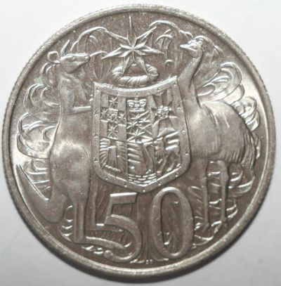 Лот: 11674157. Фото: 1. 50 центов 1966 год. Австралия. Австралия и Океания