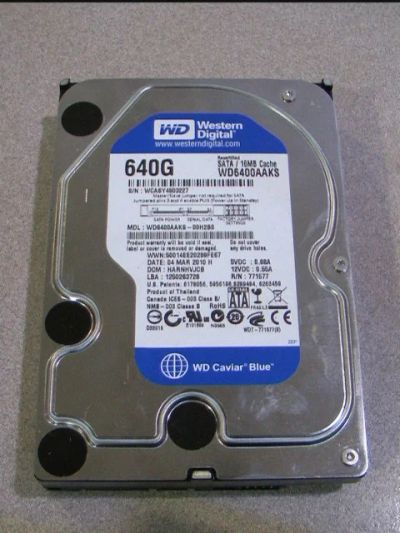 Лот: 4511476. Фото: 1. HDD 640 Gb SATA-II Western Digital... Жёсткие диски (HDD)