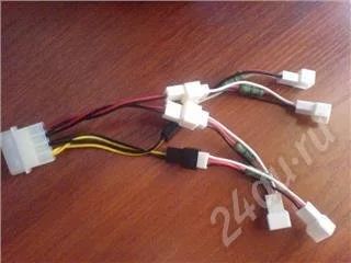 Лот: 210567. Фото: 1. Хитрый переходник с одного Molex... Системы охлаждения