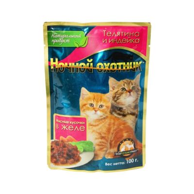 Лот: 10399536. Фото: 1. Корм Ночной Охотник Для Котят... Корма