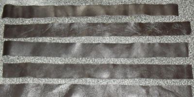 Лот: 4203099. Фото: 1. Полоски мягкой кожи, ровные, для... Работа с кожей