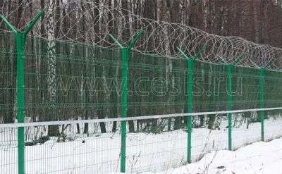 Лот: 11699733. Фото: 1. Загрождение Махаон-стандарт с... Ворота, заборы, шлагбаумы