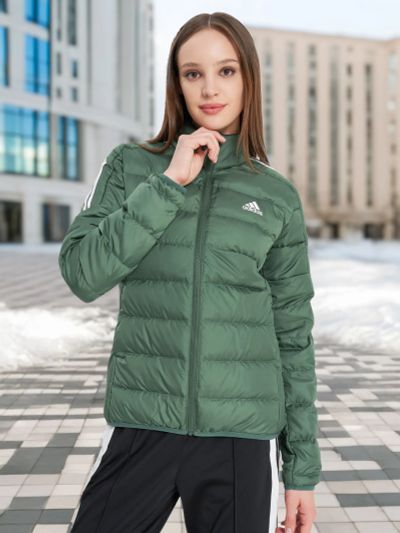 Лот: 22744973. Фото: 1. Пуховик женский adidas, Зеленый. Другое (спортивная одежда)