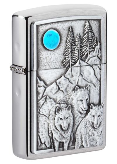 Лот: 22563232. Фото: 1. Зажигалка Wolf Design ZIPPO 49295. Зажигалки, спички, пепельницы