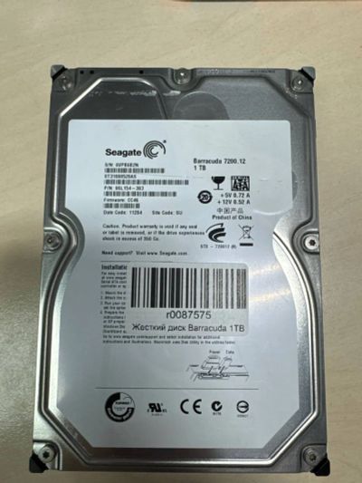 Лот: 25811546. Фото: 1. Жесткий диск Barracuda 1TB. Жёсткие диски (HDD)
