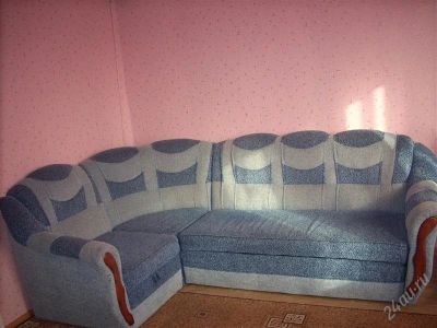 Лот: 2498554. Фото: 1. Диван-уголок с креслом. Кресла, пуфы