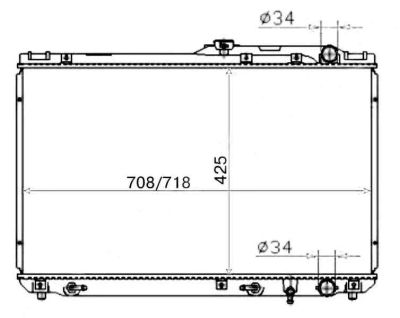 Лот: 3706994. Фото: 1. Радиатор toyota camry/scepter... Двигатель и элементы двигателя
