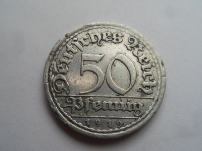 Лот: 15853884. Фото: 1. Германия 50 пфеннигов 1919 (A). Германия и Австрия