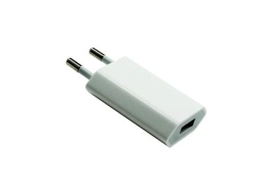 Лот: 9988542. Фото: 1. Адаптер сетевой СЗУ-USB 1A плоский... Зарядные устройства, блоки питания, адаптеры сетевые для смартфонов