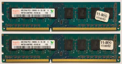 Лот: 10407559. Фото: 1. Модули памяти Hynix DDR3 1333MHz... Оперативная память