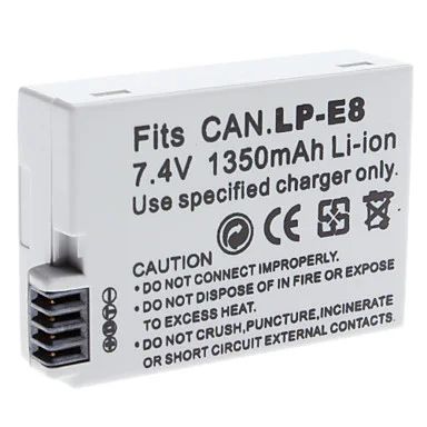 Лот: 9057783. Фото: 1. Аккумулятор LP-E8 для Canon 1350... Аккумуляторы, зарядные