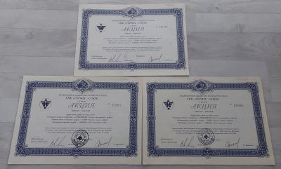 Лот: 21436257. Фото: 1. Бумажка №2 Акция простая именная... Документы, ценные бумаги, письма