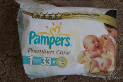 Лот: 2637403. Фото: 1. Pampers Premium Care 19 шт. 2-5кг... Детская гигиена